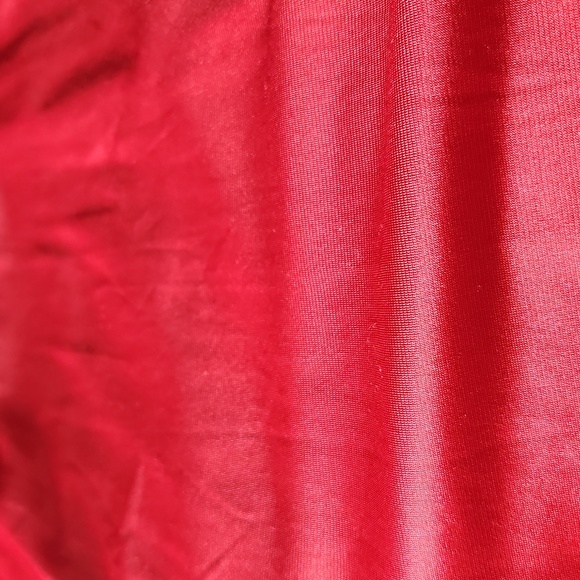 Vintage Miss Elaine red lace cut-out silky Fantasy  babydoll maxi slip dress - Picture 12 of 12